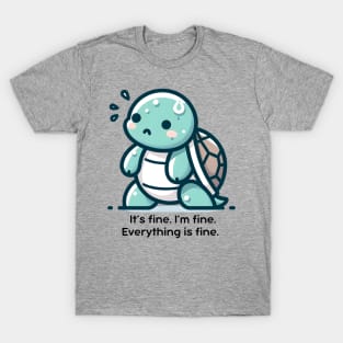 Sweaty Sprinter Turtle - Cute Workout Motivation T-Shirt